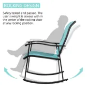3 Piece Outdoor Furniture Rocking Patio Set