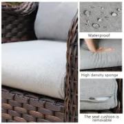 3 Piece Rattan Seating