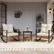 2 - Person Metal Patio Bistro Set