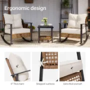 2 - Person Metal Patio Bistro Set