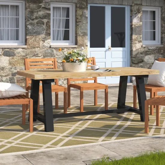 Rectangular outside Dining Table