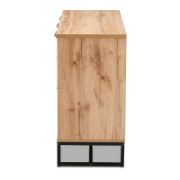 Contemporary 3-Drawer Buffet Cabinet with Shelves