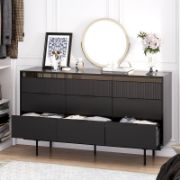 9-Drawer Buffet and Storage Cabinet