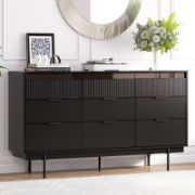 9-Drawer Buffet and Storage Cabinet