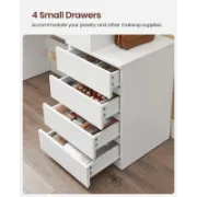 Vanity with LED Lights, 6 Drawers