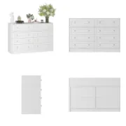 A luxurious vanity with eight drawers