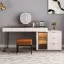 Vanity Set with Mirror and Stool