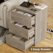 3-Drawer Nightstand