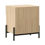1-Drawer Nightstand with Open Cubby