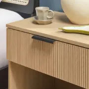 1-Drawer Nightstand with Open Cubby