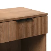 1-Drawer Nightstand with Open Cubby