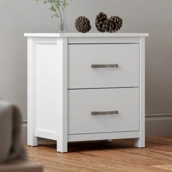 two-drawer nightstand