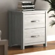 two-drawer nightstand