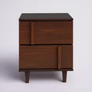 2-Drawer Solid Wood Nightstand