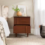 2-Drawer Solid Wood Nightstand