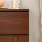 2-Drawer Solid Wood Nightstand