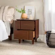 2-Drawer Solid Wood Nightstand