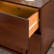 2-Drawer Solid Wood Nightstand