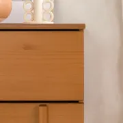 2-Drawer Solid Wood Nightstand