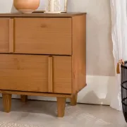 2-Drawer Solid Wood Nightstand