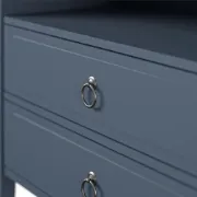 Elegant 2-Drawer Nightstand with Soft White Finish