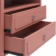 Elegant 2-Drawer Nightstand with Soft White Finish