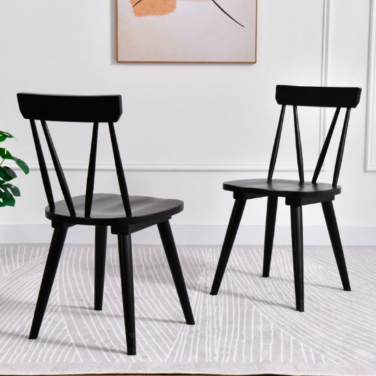Wooden Dining Chair – Black