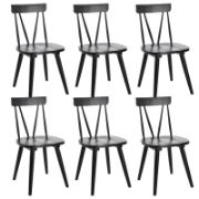Wooden Dining Chair – Black