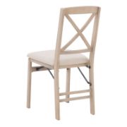 Folding Wooden Dining Chairs - Set of 2