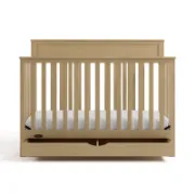 5-In-1 Convertible Crib With Drawer