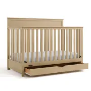 5-In-1 Convertible Crib With Drawer