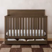 5-In-1 Convertible Crib With Drawer