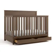 5-In-1 Convertible Crib With Drawer