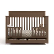 5-In-1 Convertible Crib With Drawer