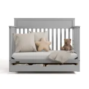 5-In-1 Convertible Crib With Drawer