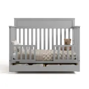 5-In-1 Convertible Crib With Drawer