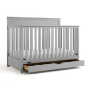 5-In-1 Convertible Crib With Drawer
