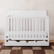 5-In-1 Convertible Crib With Drawer