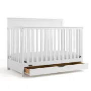 5-In-1 Convertible Crib With Drawer