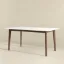 Mid-Century Modern Rectangular Solid Wood Dining Table
