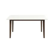 Mid-Century Modern Rectangular Solid Wood Dining Table