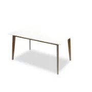 Mid-Century Modern Rectangular Solid Wood Dining Table