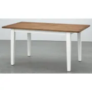 Rectangular Solid Wood Base Dining Table