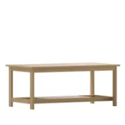 Indoor/Outdoor Poly Resin 2-Tier Coffee Table