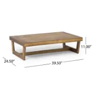 Rectangular Acacia Outdoor Coffee Table