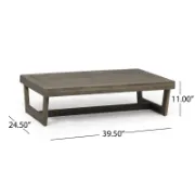 Rectangular Acacia Outdoor Coffee Table