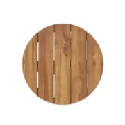 Round Acacia Outdoor Side Table