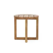 Round Acacia Outdoor Side Table