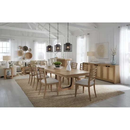Extendable Solid Wood Base Dining Table