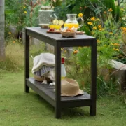 Rectangular Mahogany Outdoor Buffet & Console Table